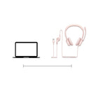 Logitech H390 Wired Stereo Headset for PC/Laptop with Noise Cancelling Mic - Pink-Responsible Packaging: H390 Logitech Headset uses FSC-certified paper for responsible packaging