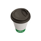 Globe Commercial Products 8 oz Dome Lid PP - Black - 1000 Pack-Capacity: 8 oz