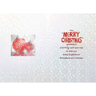 Rosedale Gold "Merry Christmas" Ornaments Greeting Cards with Envelopes - 5-1/2" x 8" - 6 Pack-External Message: Merry Christmas