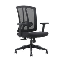 Brassex Dexter Aiden Desk Chair - Black-Small parcel