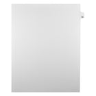 Mark Maker Legal Tabs - Letter Size - White - 1/25th cut - 25 tabs per package - 5 packages Pack - Number 128-White Single Tabs