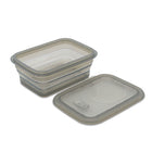 Minimal Silicone Food Storage Container - Grey - 460ml - Set of 2-Freezer, dishwasher, microwave and oven safe
