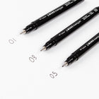 Tombow Mono Drawing Pens - Black Ink - 3 Pack-Ideal for illustrations, technical drawings, manga, anime, lettering and journaling