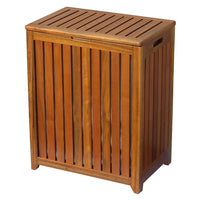 Oceanstar TRH1330 Solid Wood Spa Hamper-Slatted design for air passage