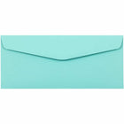 JAM Paper #10 Business Envelopes - 4.125" x 9.5" - Aqua Blue - 50 Pack-Colour: Aqua Blue