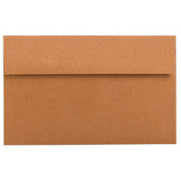 JAM Paper A10 Invitation Envelopes, 6 x 9.5, Brown Kraft Paper Bag Recycled, 250 Pack (LEKR850H)-Brown Kraft paper bag recycled envelope