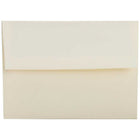 JAM Paper A2 Invitation Envelopes, 4.38 x 5.75, Strathmore Natural White Linen, 250 Pack (99761H)-Natural white via linen recycled envelope