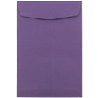 JAM Paper 6 x 9 Open End Envelopes, Dark Purple, 100 Pack (1287033C)-Dark purple