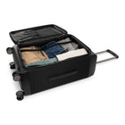 Bugatti Nashville 25.25" Hybrid Hardside/Softside Spinner Check-in Luggage - Black-Made of extra lightweight and resistant PP Hybrid (Polyester and Polypropylene)