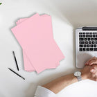 JAM Paper Vellum Bristol Tabloid Cardstock, 11 x 17, 67 lb. Pink, 50 Pack (16932848)-Quantity: 50 Sheets per Pack