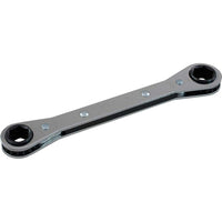 Gray Tools 1/2" X 9/16" 6 Point, Flat Ratcheting Box Wrench, Mirror Chrome Finish-Size: 1/2" x 9/16"