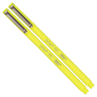 Marvy Uchida Fine-Tip Neon Felt-Tip Pen - Neon Yellow - 2 Pack-Colour: Neon Yellow