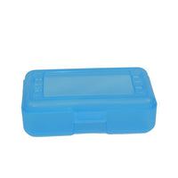 Romanoff Products 8 1/2" x 5 1/2" x 2 1/2" Pencil Box, Blueberry-Blueberry