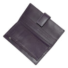 Club Rochelier Ladies Clutch with Tab Wallet - Plum-Dimensions: 7.08" L x 0.98" W x 3.94" H