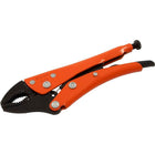 Grip-on 10" Locking Pliers, 2-7/16" Jaw Opening, Curved Jaws-Jaw opening (inches): 2-7/16"