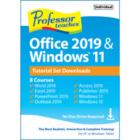Individual Software Professor Teaches Office 2019 & Windows 11 [Download]-Learn how to use the desktop and personalize windows 11