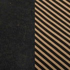 JAM Paper Gift Wrap - Stripes & Solids Combo Wrapping Paper - 50 Sq Ft Total - Black - 2 Pack-Size: 50 Square Feet Total (25 Sq. Ft. per Roll)