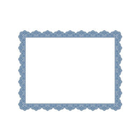 Geographics Award and Recognition Certificates , Fine Parchment, 8-1/2" x 11", Optima Blue, 25/Pack-Classic Blue border