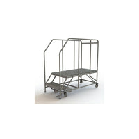 Tri-Arc Mobile Work Platform, 2 Step, 20" x 47" (WLWP122448SL)-Frame Material: Steel