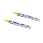 Marvy Uchida Broad-Point Opaque Paint Markers - Cream Yellow - 2 Pack-Marker Tip: Broad Point