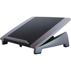Fellowes Office Suites Laptop Riser (8032001)-Stabilizing front edge prevents laptop from sliding off stand