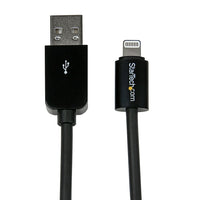 StarTech (3ft) Black Apple 8, pin Lightning Connector to USB Cable for iPhone/iPod/iPad, 1m-Complements your black Apple mobile devices