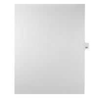 Mark Maker Legal Tabs - Letter Size - White - 1/25th cut - 25 tabs per package - 5 packages Pack - Number 137-White Single Tabs