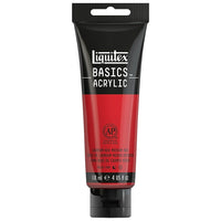 Liquitex Basics Acrylic Paint 1046151, Cadmium Red Medium Hue, 118 mL Tube-Formulated with fine art pigments artist can depend on.