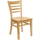 Flash Furniture HERCULES Series Ladder Back Natural Wood Restaurant Chair-800 lb. Weight Capacity