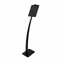 FuTECH Flex Floor Stand Holder - 8-1/2"W x 11"H - Black-Sign Holders