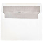 JAM Paper A9 Foil Lined Envelopes, 5.75 x 8.75, White with Silver Lining, 100 Pack (34078g)-Size: A9 (5 3/4" x 8 3/4")