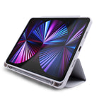 JCPal DuraPro Case with Pencil Holder for 12.9" iPad Pro (2021 Model) - Light Grey-Light Grey, Shock resistant