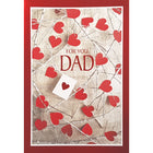 Rosedale Greeting Cards/Envelopes - Happy Valentine's Day Dad - 5-1/2" x 8" - 12 Pack-Printed on premium uncoated card stock