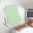 JAM Paper Vellum Bristol Tabloid Cardstock, 11 x 17, 65 lb. Green, 50 Pack (16932836)-Quantity: 50 Sheets per Pack