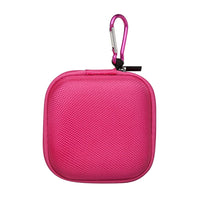 Nifty Square Earbud Case NSECPK , Pink-Internal Mesh Pocket for Small Items