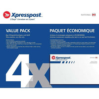 Xpresspost National Letter Envelope Value Pack, 4 Pack-Flat rate, convenient shipping envelopes