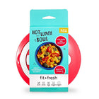 Fit & Fresh Hot Lunch Insulated Container with Spoon - Assorted Colours-All components are BPA-free, freezer safe, microwave safe and dishwasher safe