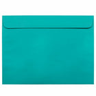 JAM Paper 9" x 12" Booklet Catalog Coloured Envelopes - Sea Blue Recycled - 50 Pack -Colour: Brite Hue Sea Blue