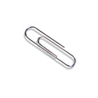 ACCO Steel Smooth Paper Clips - #3 - 15/16" - Silver - 100 Pack-Standard wire construction