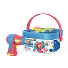 Educational Insights Design & Drill Bolt-It Bucket - Multicolor-Busy builders use the included, kid-friendly Power Drill to attach colorful bolts to the lid of this sturdy building bucket, creating their own, custom designs or following the included patterns.