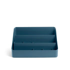 Poppin Desk Organizer - Slate Blue-Two small holes in the back let you easily route phone chargers or cables through