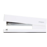Poppin Full Strip Stapler - 20 Sheet Capacity - White-Poppin's White Stapler matches perfectly with all White Poppin's products