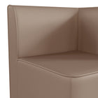 Flash Furniture Bright Beginnings Commercial Grade Modular Classroom Soft Seating, 1-Seater Corner Chair - Neutral Vinyl-Holds up to 200 LBS. Static Weight Capacity