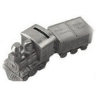 Elegance Pewter Plated Train Bank, Tooth and Curl Boxes Set-Material: Metal
