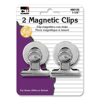 Charles Leonard Magnetic Spring Clips 1.25", 24 Pack (CHL80125)-Features strong spring action