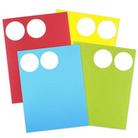 JAM Paper Round Circle Label Sticker Seals, 2.5" diameter, Assorted Bright Colours, 4 Packs of 120 (147628assrt)-Circle labels
