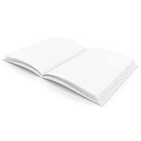 Flipside Plain White Blank Hardcover Books, 6" x 8"  (H-BK200)-28 pages with 14 Sheets