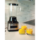 Total Chef 6-Speed Countertop Blender with Glass Jar - 6 Cup-Dishwasher safe removable parts and auto-clean function
