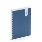 Poppin Pocket Spiral Notebook - Medium - Slate-Features heavy-duty round White metal spiral