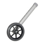 Drive Medical Universal Walker Wheels, 5" Wheel, 2 Pack-Grey, Rubber